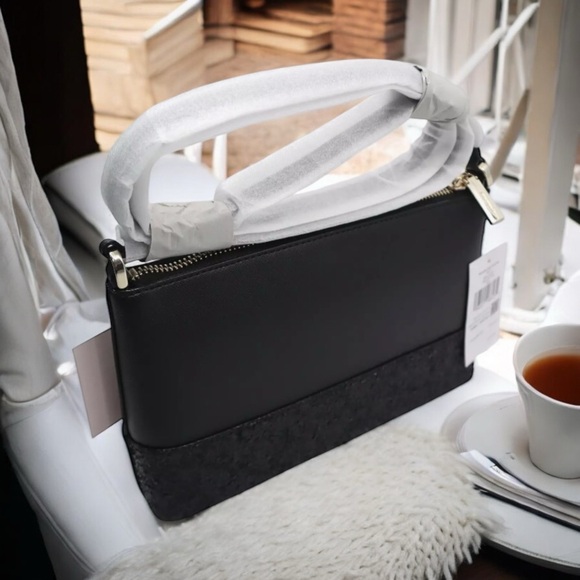Kate Spade NWT Flash Glitter Crossbody Black. - Picture 5 of 7